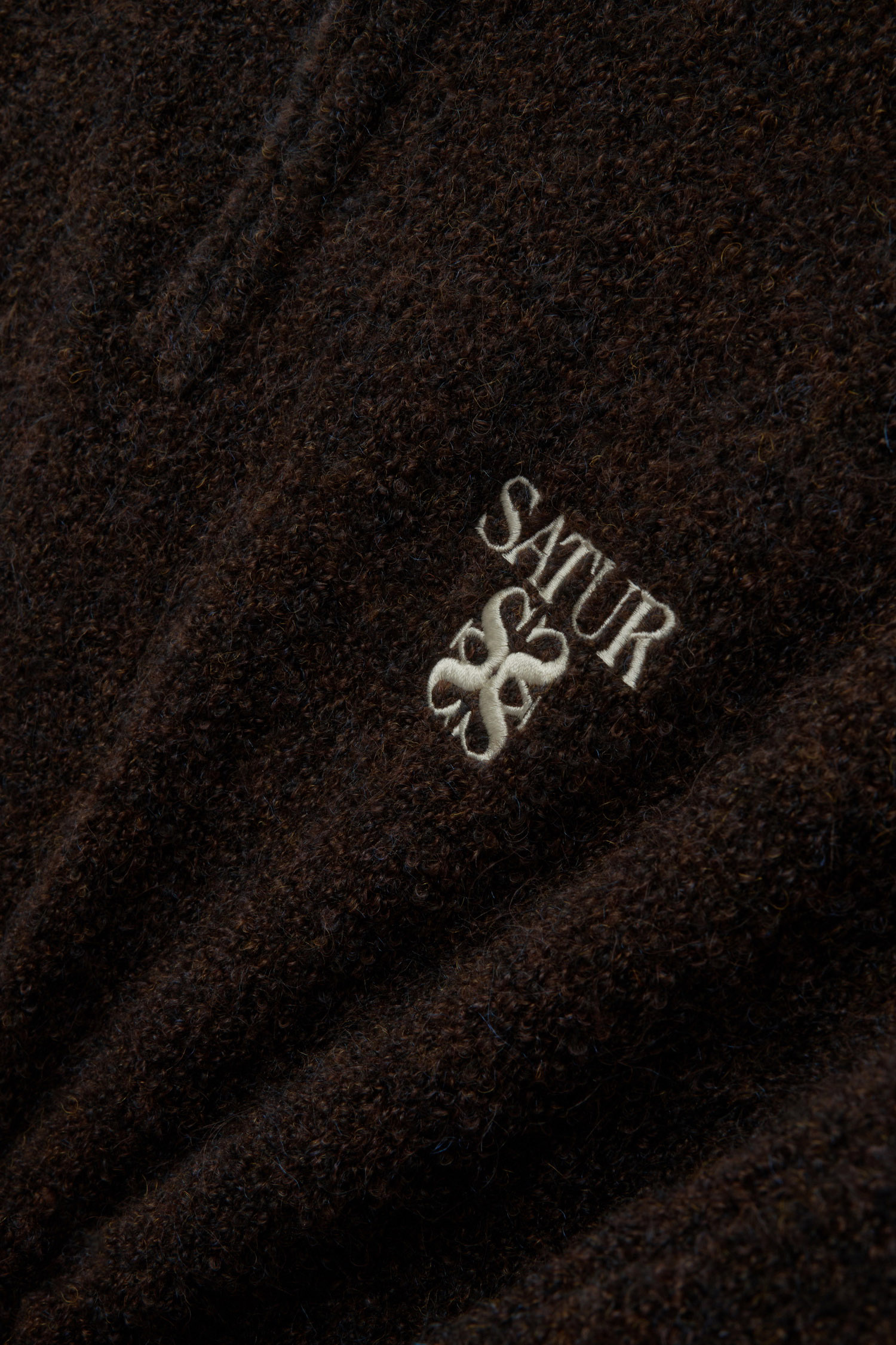 SATUR 半開襟拉鍊針織衫 (M) Fleece Half Neck Zip-up Knit
