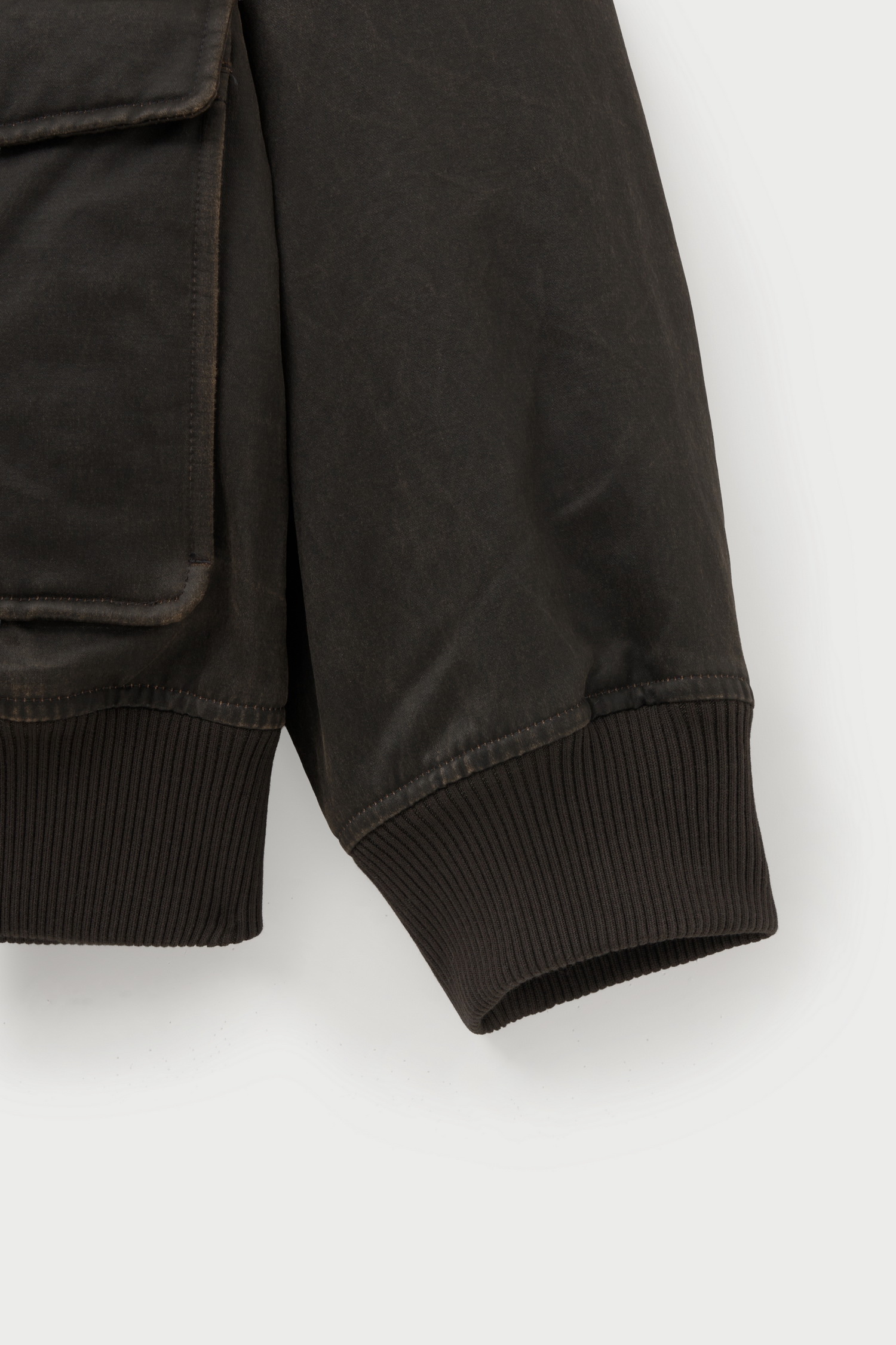 SATUR 復古洗舊飛行夾克 (U) Coated Cotton A-2 Jacket