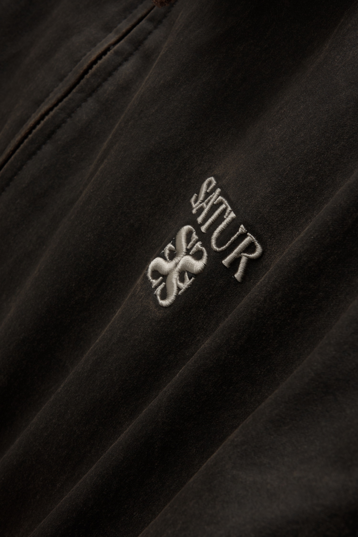 SATUR 復古洗舊飛行夾克 (U) Coated Cotton A-2 Jacket