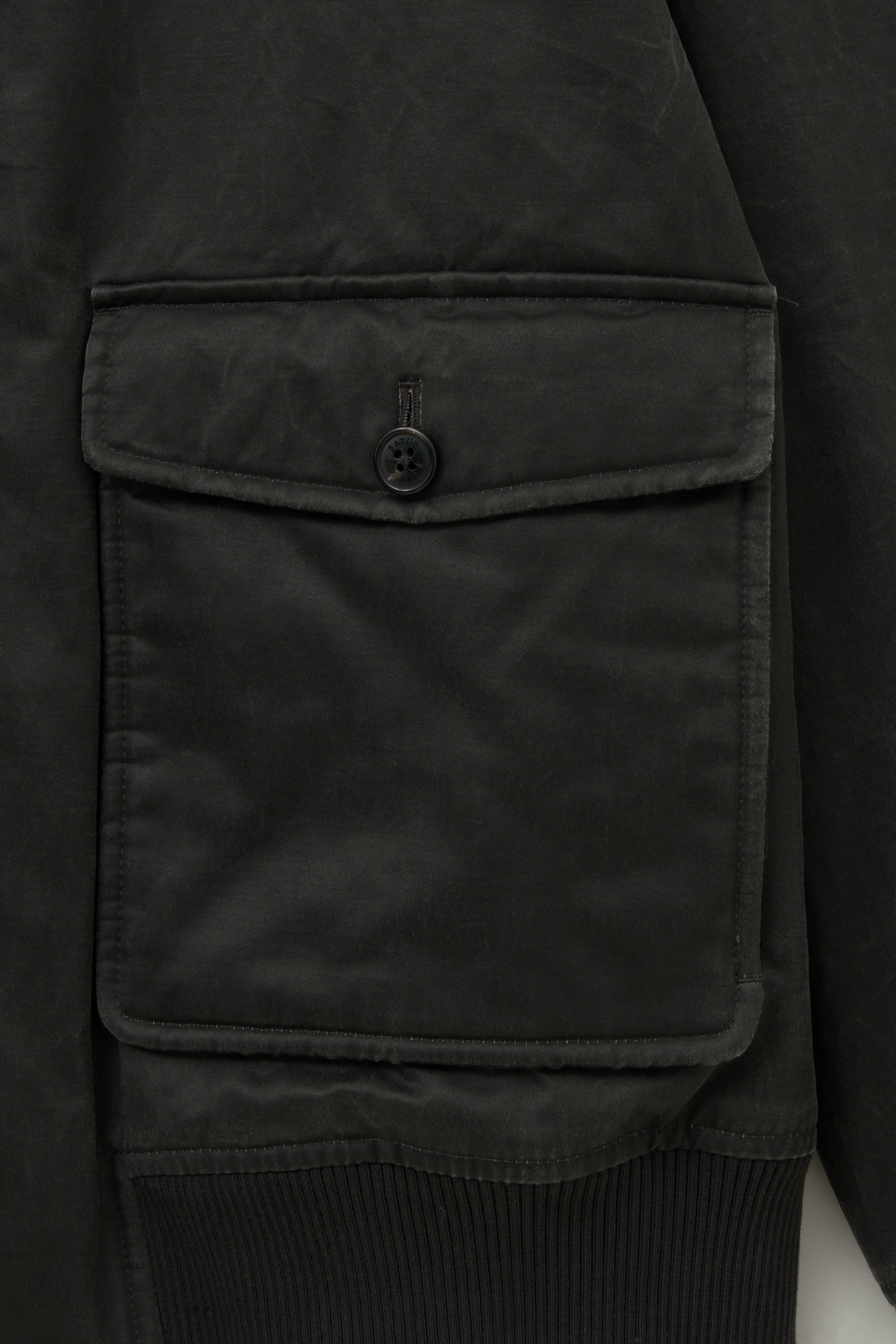 SATUR 復古洗舊飛行夾克 (U) Coated Cotton A-2 Jacket