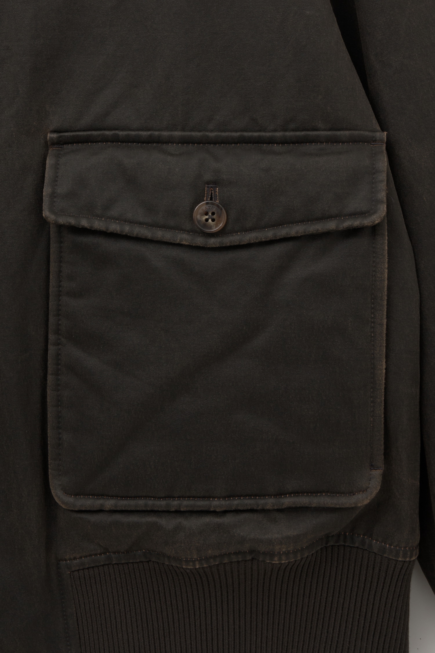 SATUR 復古洗舊飛行夾克 (U) Coated Cotton A-2 Jacket
