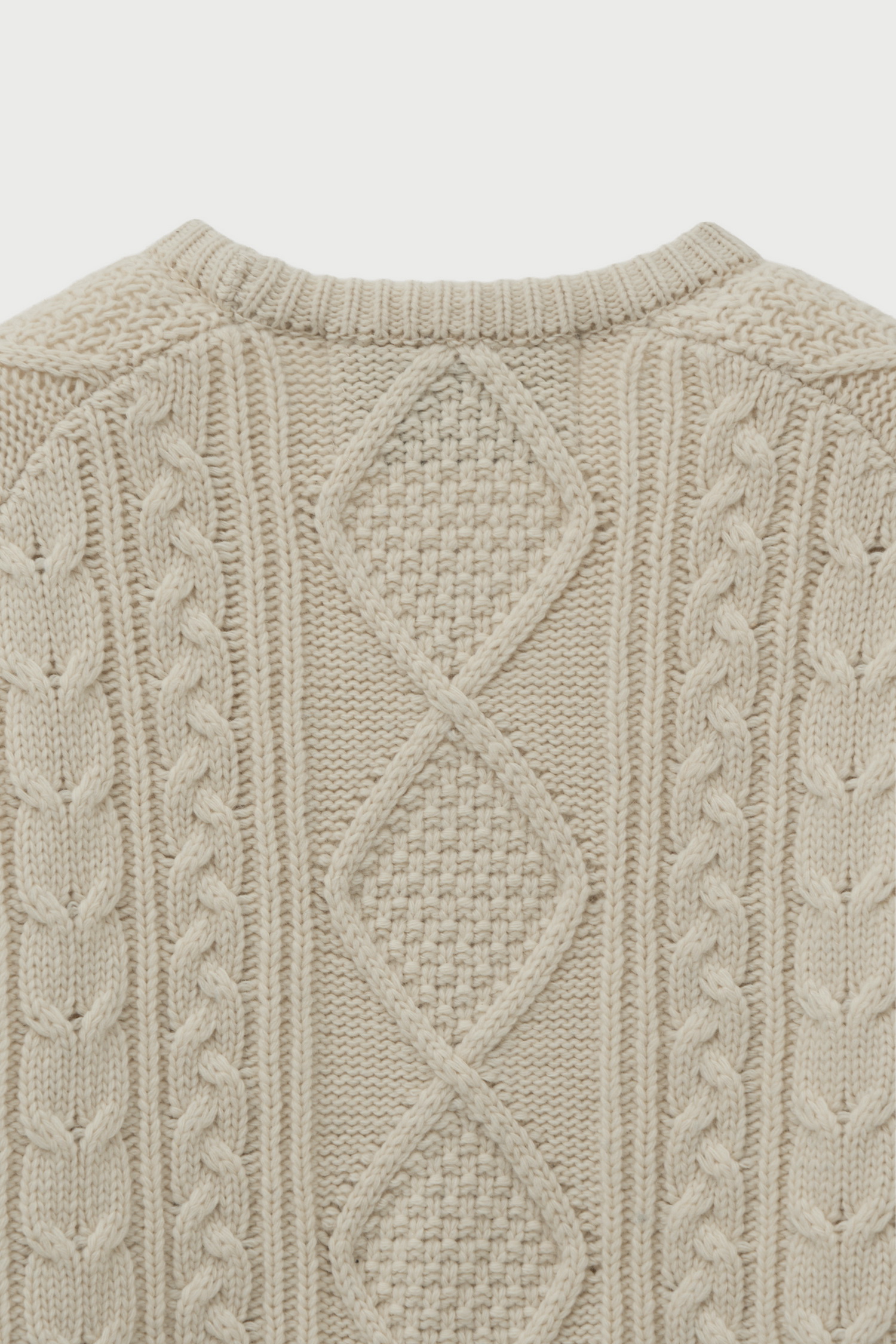 SATUR 寬鬆版扭繩套頭針織衫 (U) Big Cable Fishermen Knit Pullover