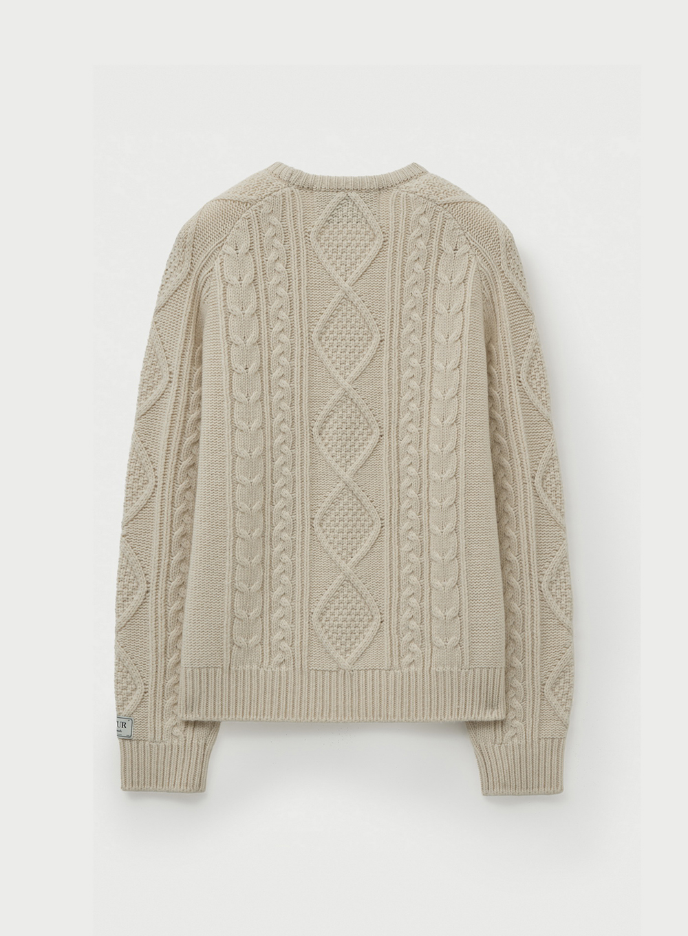 SATUR 寬鬆版扭繩套頭針織衫 (U) Big Cable Fishermen Knit Pullover