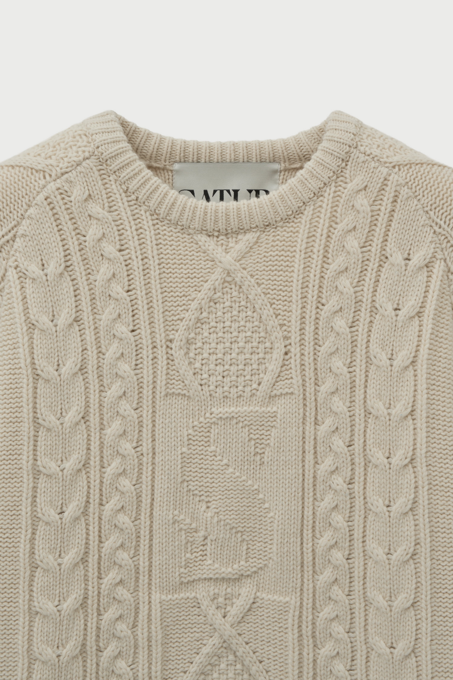 SATUR 寬鬆版扭繩套頭針織衫 (U) Big Cable Fishermen Knit Pullover