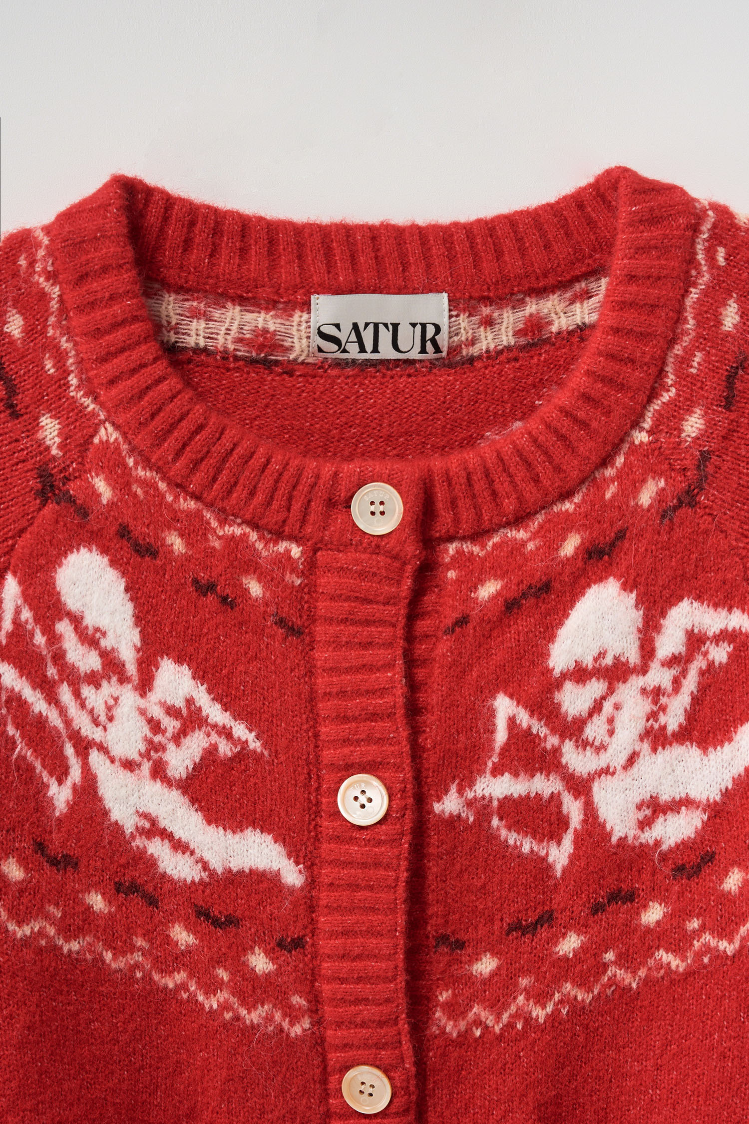 SATUR 緹花開襟針織衫 (W) Holiday Cardigan
