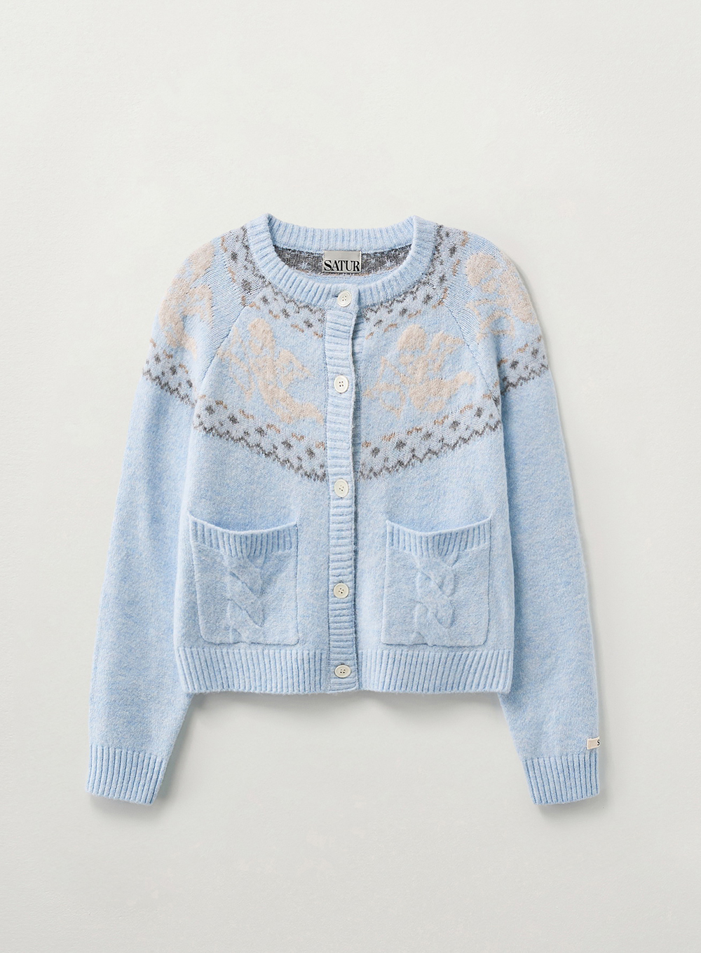 SATUR 緹花開襟針織衫 (W) Holiday Cardigan