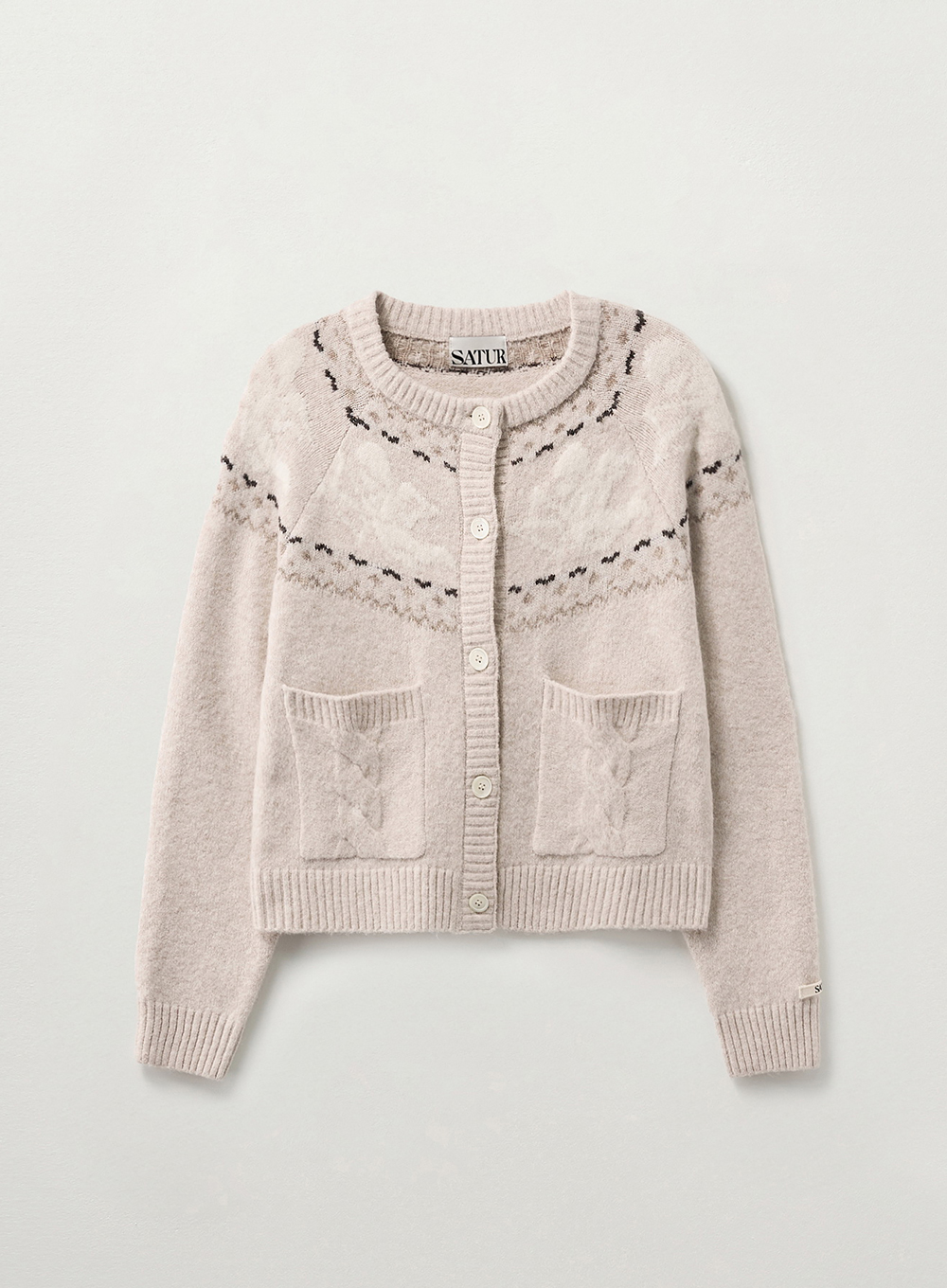 SATUR 緹花開襟針織衫 (W) Holiday Cardigan
