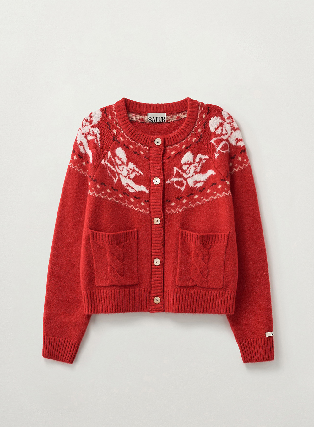 SATUR 緹花開襟針織衫 (W) Holiday Cardigan