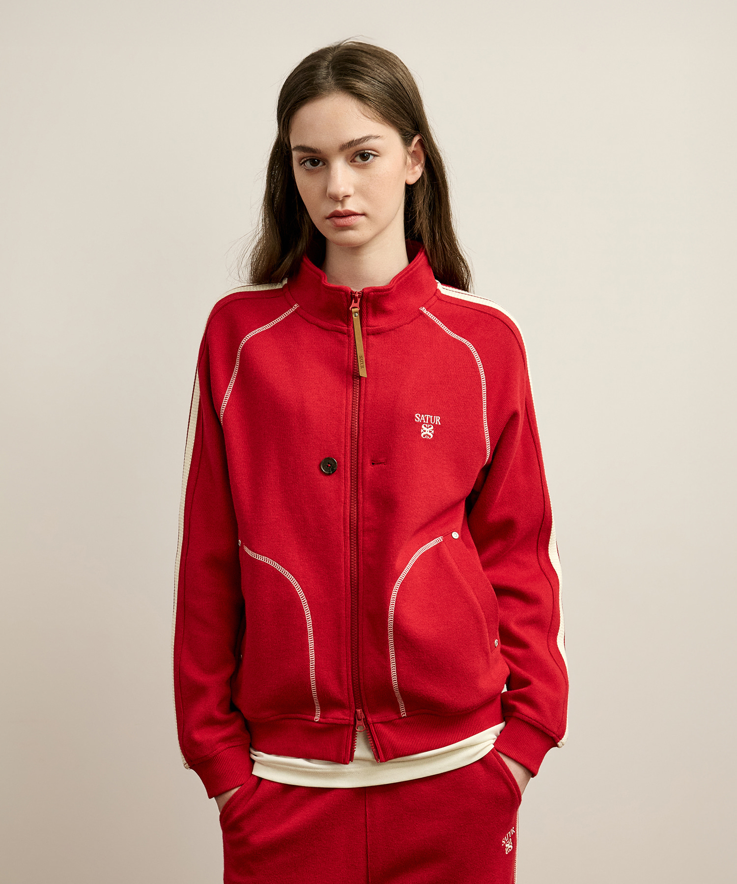 SATUR 立領運動外套 (U) Lawton Track Zip-Up
