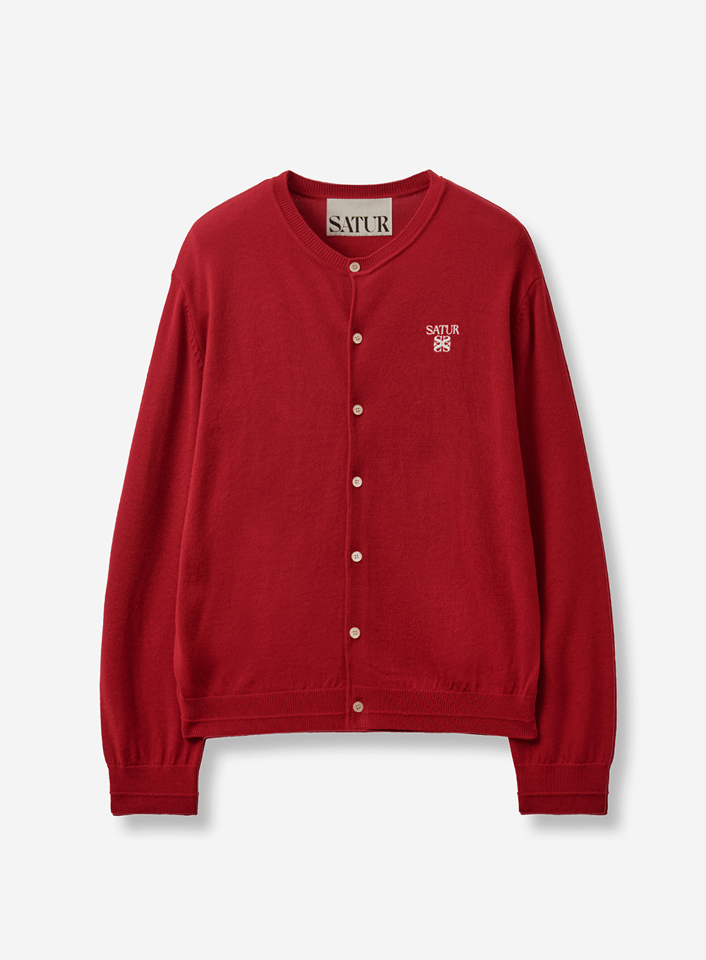 SATUR 開襟針織衫 (M) Loren Fine Cardigan
