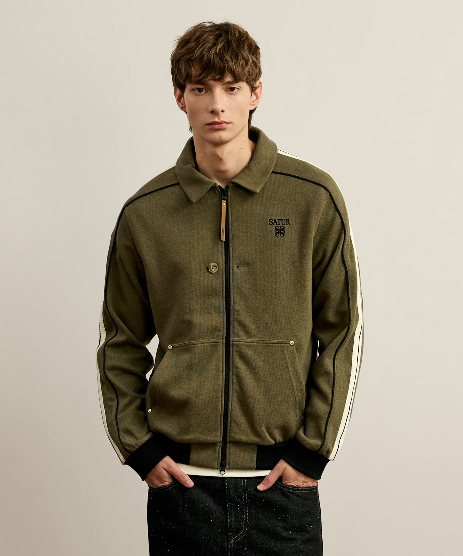 SATUR 翻領運動外套 (U) Lawton Collar Zip-Up Jacket