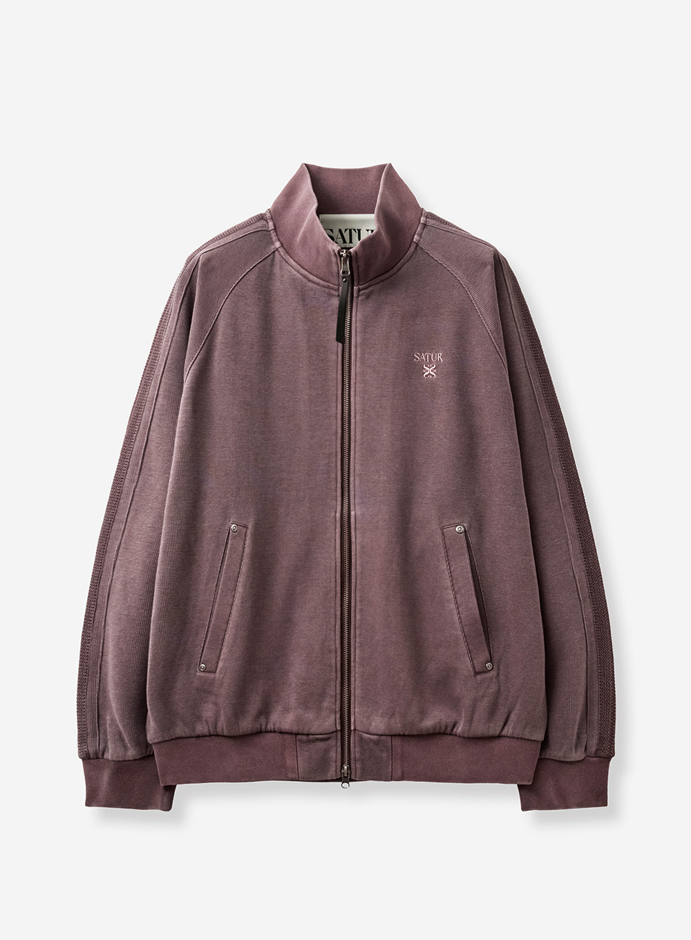 SATUR 水洗仿舊運動外套 (U) Lawton Pigment Track Zip-Up