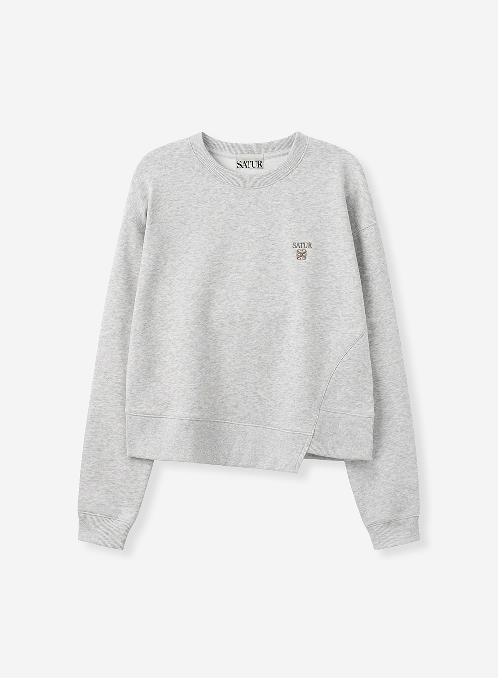 SATUR 針織長袖上衣 (W) Dublin Unbalanced Sweatshirt