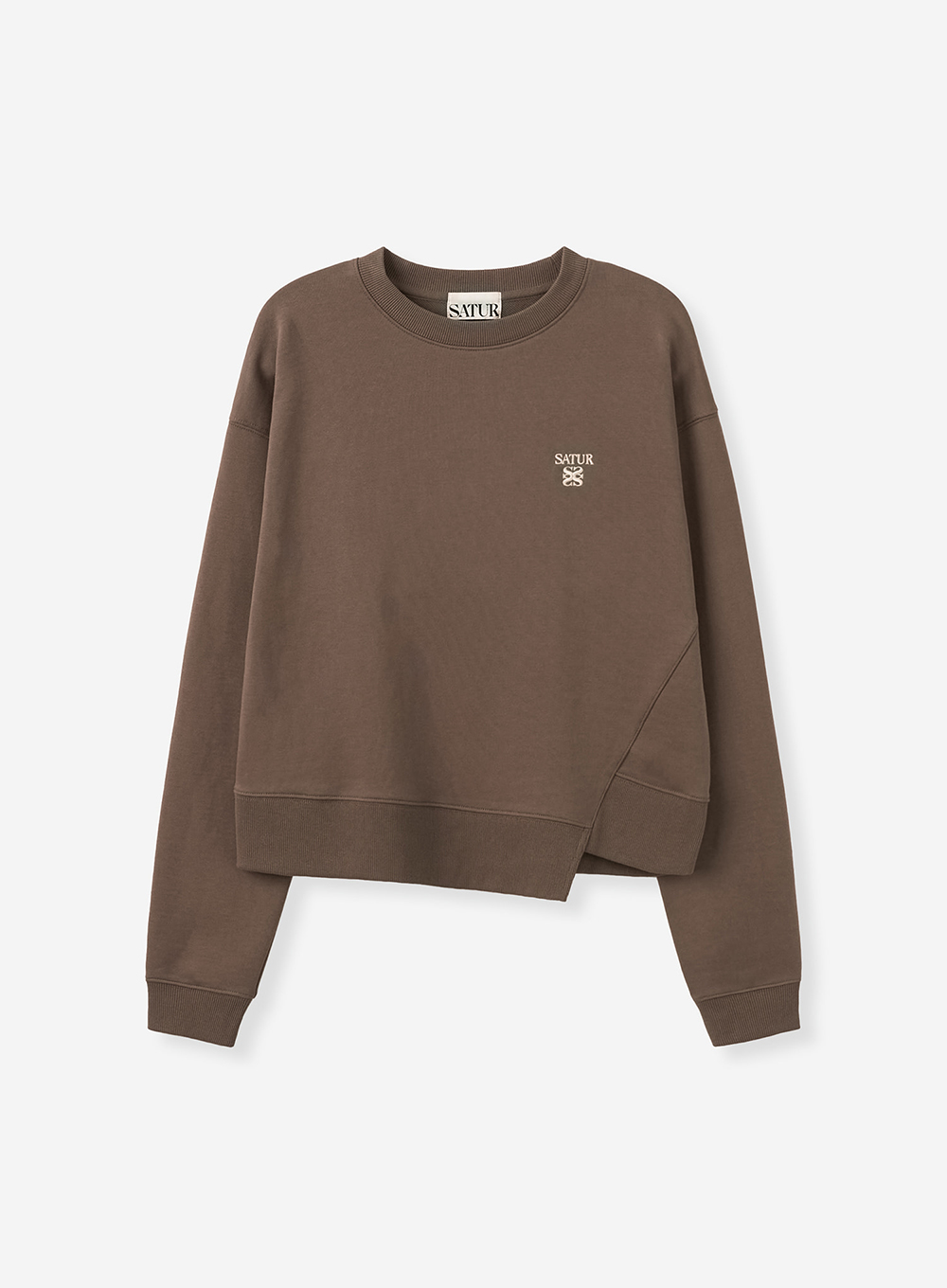 SATUR 針織長袖上衣 (W) Dublin Unbalanced Sweatshirt