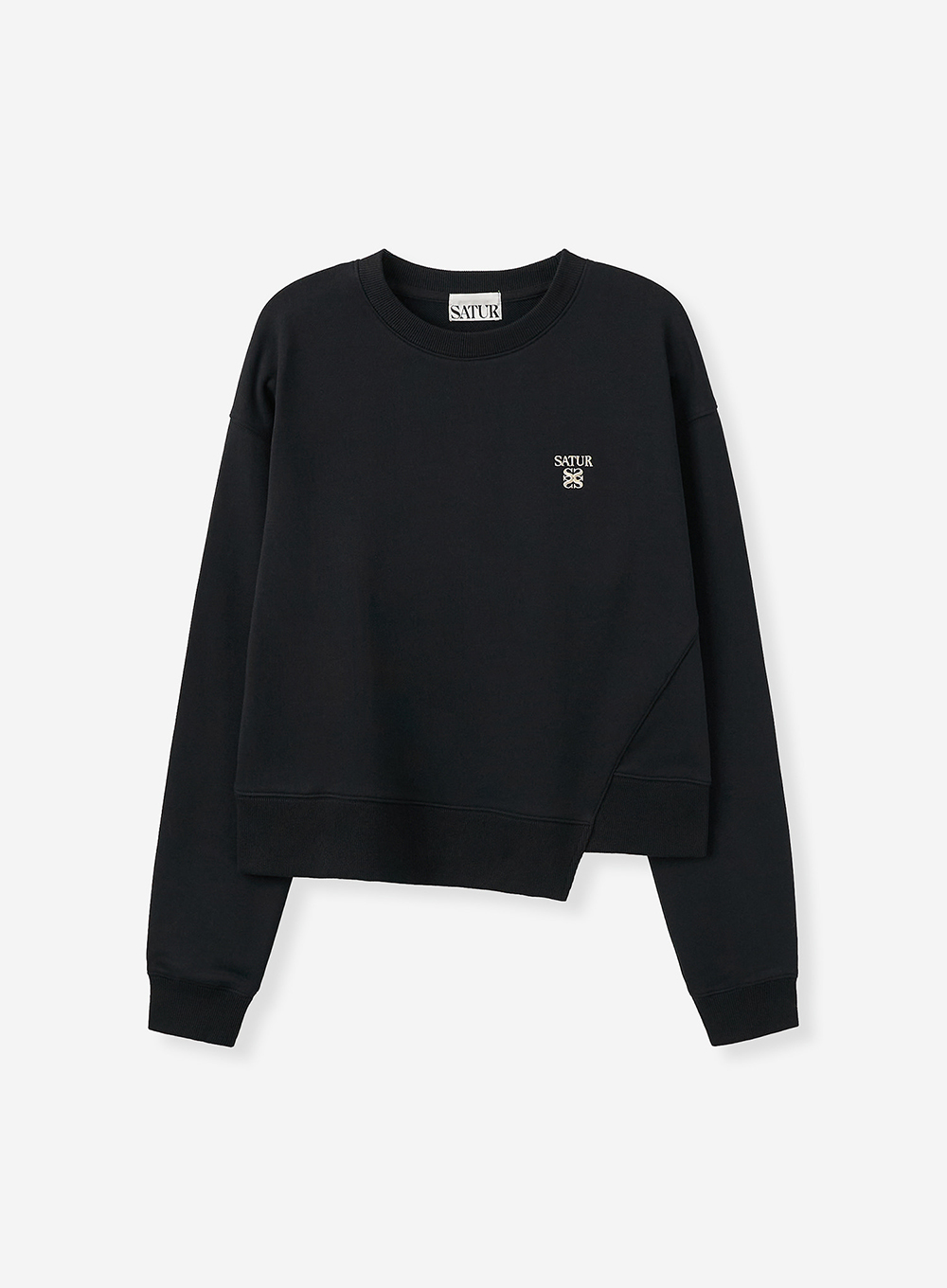SATUR 針織長袖上衣 (W) Dublin Unbalanced Sweatshirt