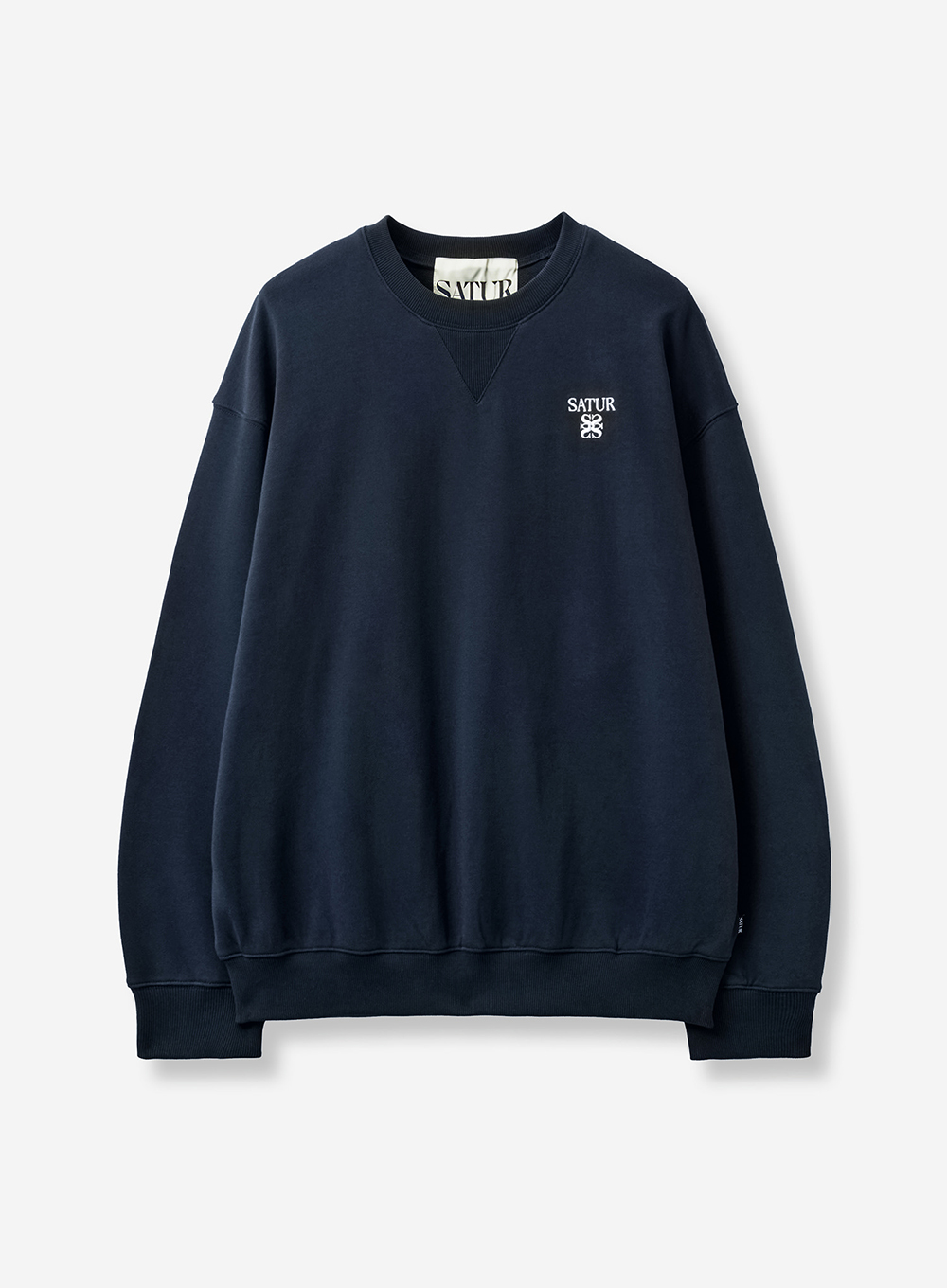 SATUR LOGO針織長袖上衣 (U) Loren Small Logo Sweatshirt