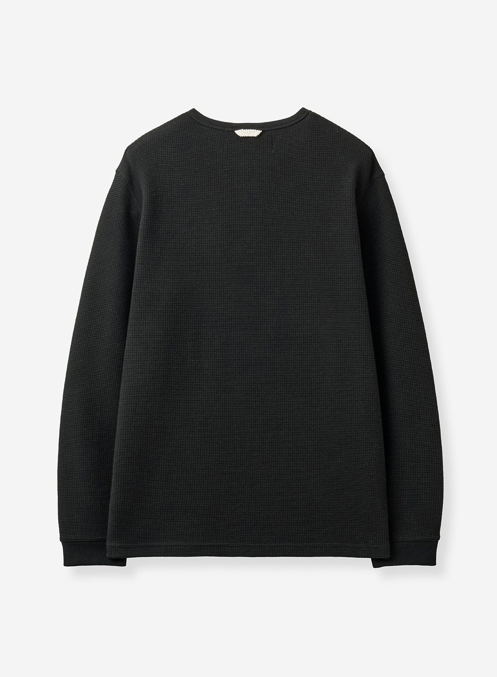 SATUR 華夫格亨利領長袖上衣 (U) Waffle Henley Neck Long Sleeve