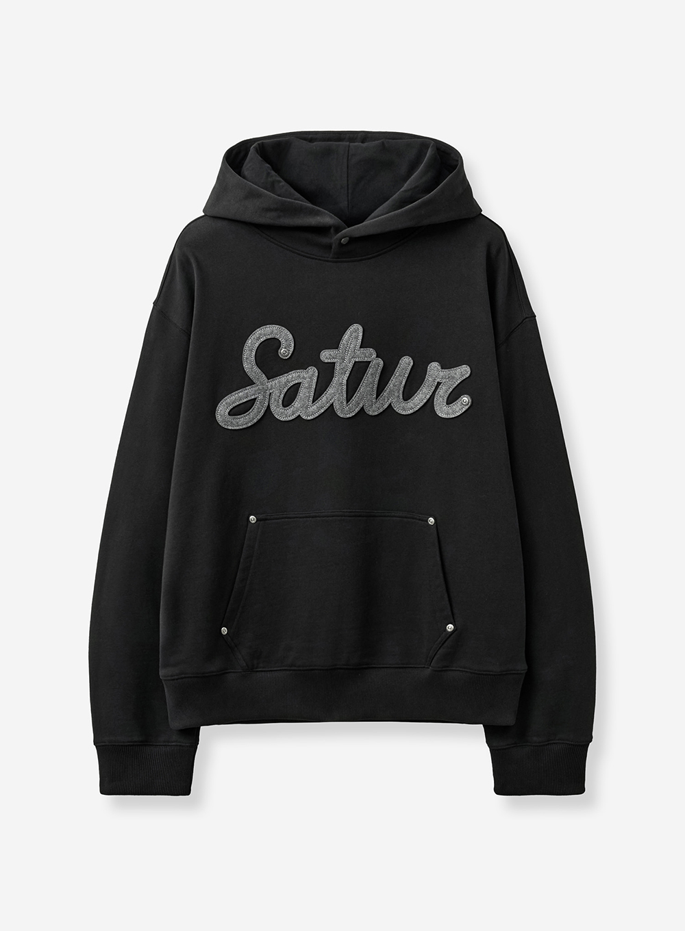 SATUR 貼布刺繡連帽長袖上衣 (U) Lugo Applique Hoodie