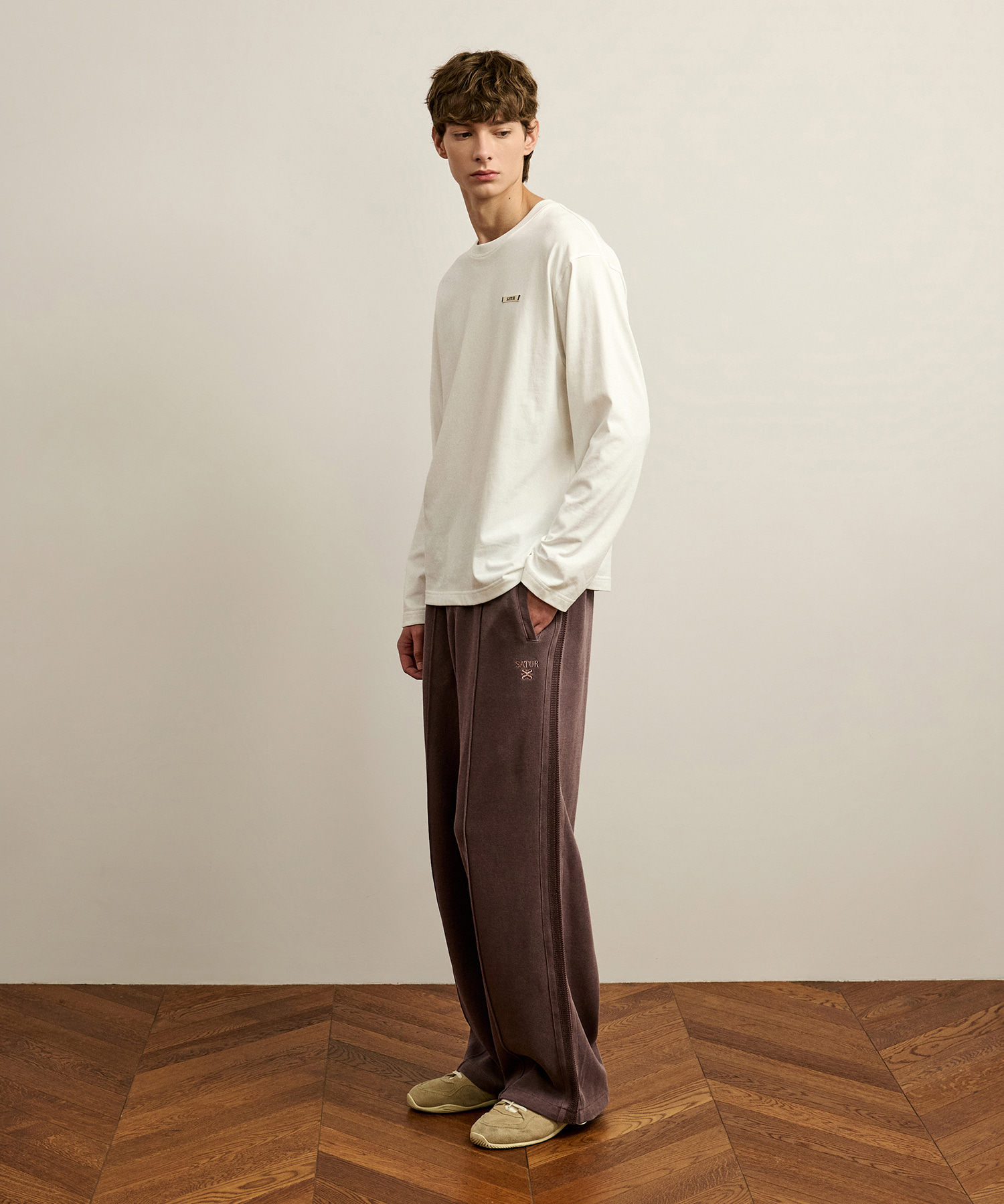SATUR 水洗仿舊運動長褲 (U) Lawton Pigment Track Pants