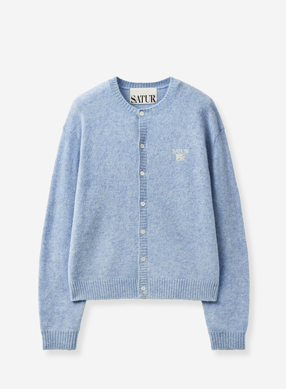 SATUR 羊駝毛開襟針織衫 (M) Loren Alpaca Crew Neck Cardigan