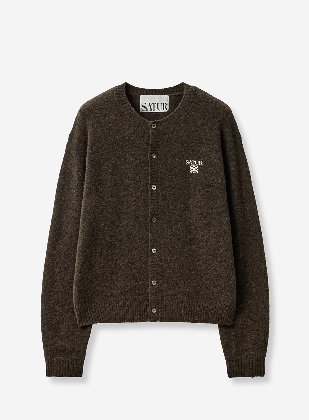 SATUR 羊駝毛開襟針織衫 (M) Loren Alpaca Crew Neck Cardigan