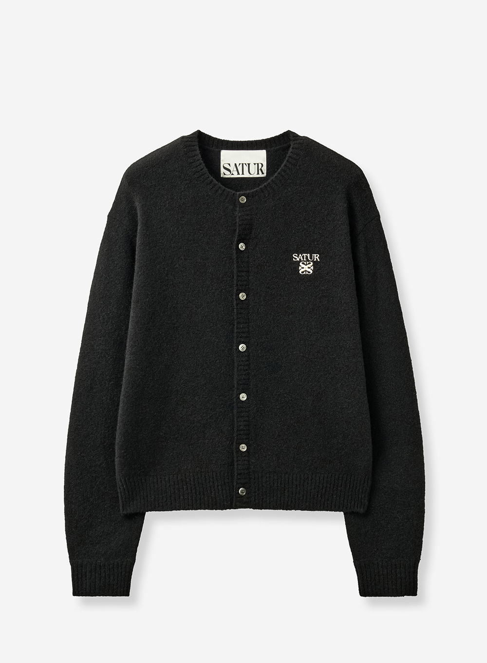 SATUR 羊駝毛開襟針織衫 (M) Loren Alpaca Crew Neck Cardigan