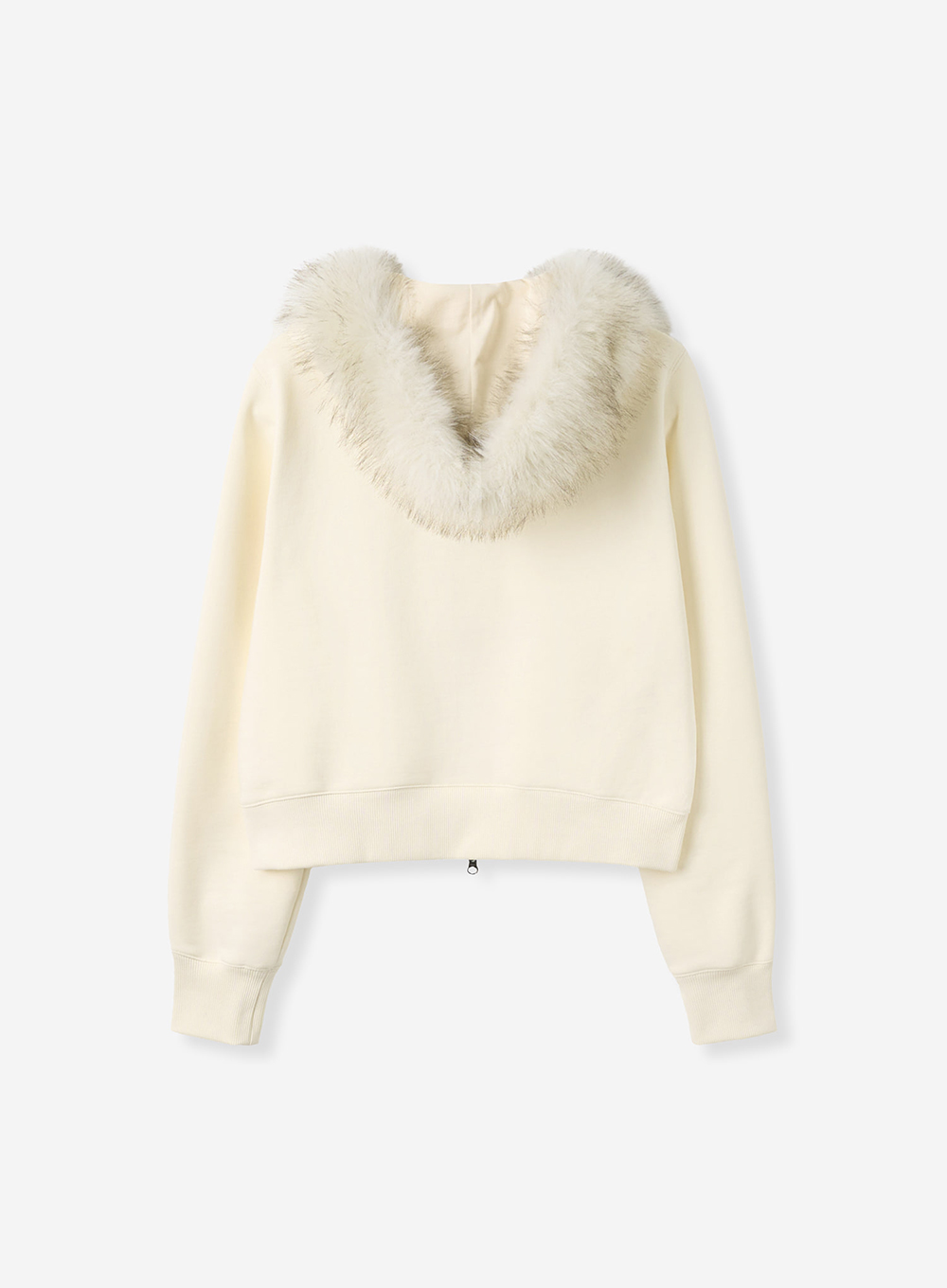SATUR 毛絨連帽拉鍊外套 (W) Fur Hood Zip-Up