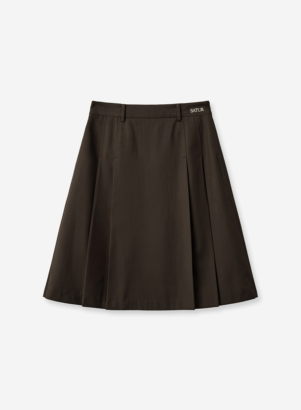 SATUR 壓褶半身裙 (W) Pleats Midi-Length Skirt