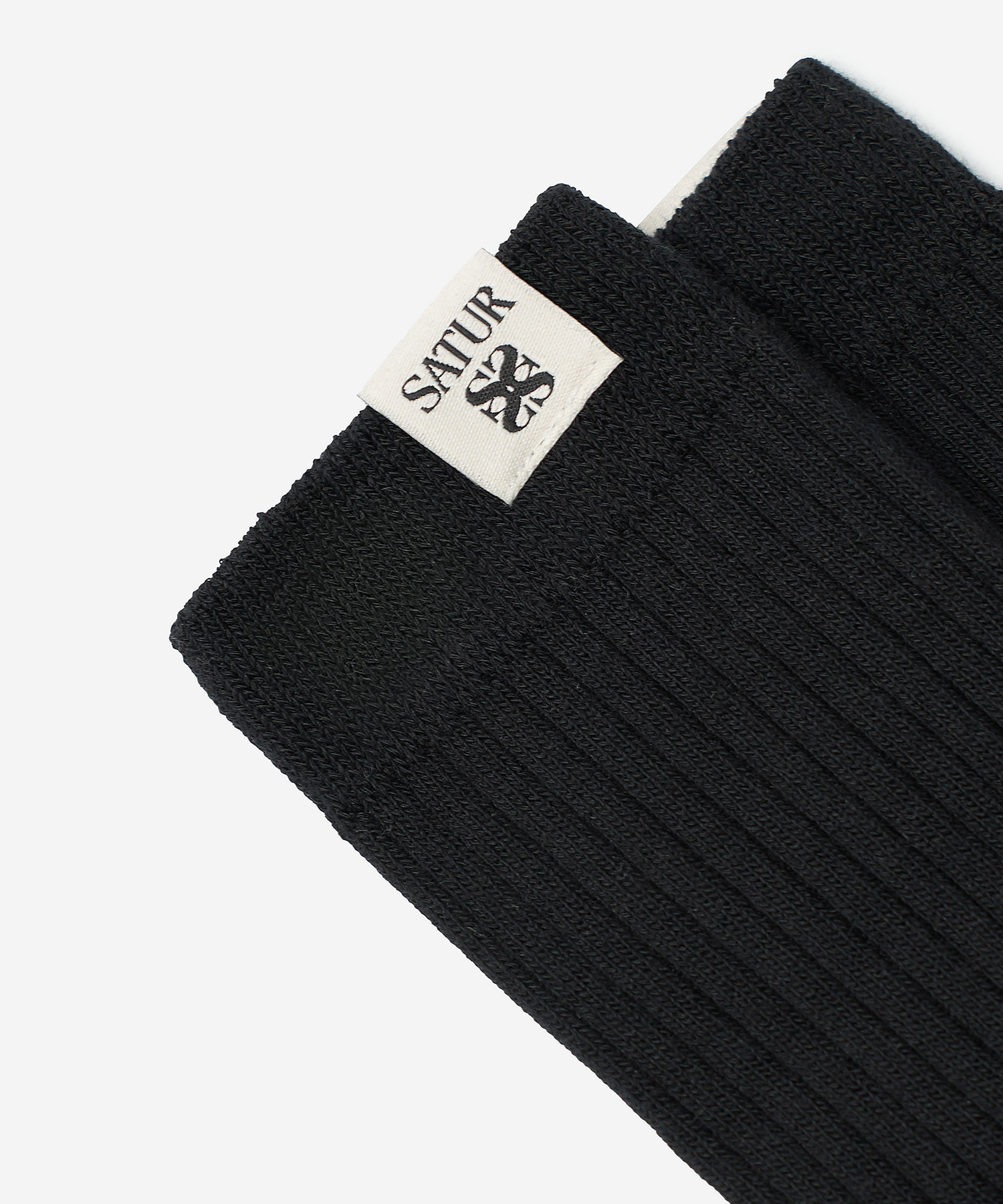 SATUR 經典織標及膝襪 (W) Basic Logo Label Knee Socks