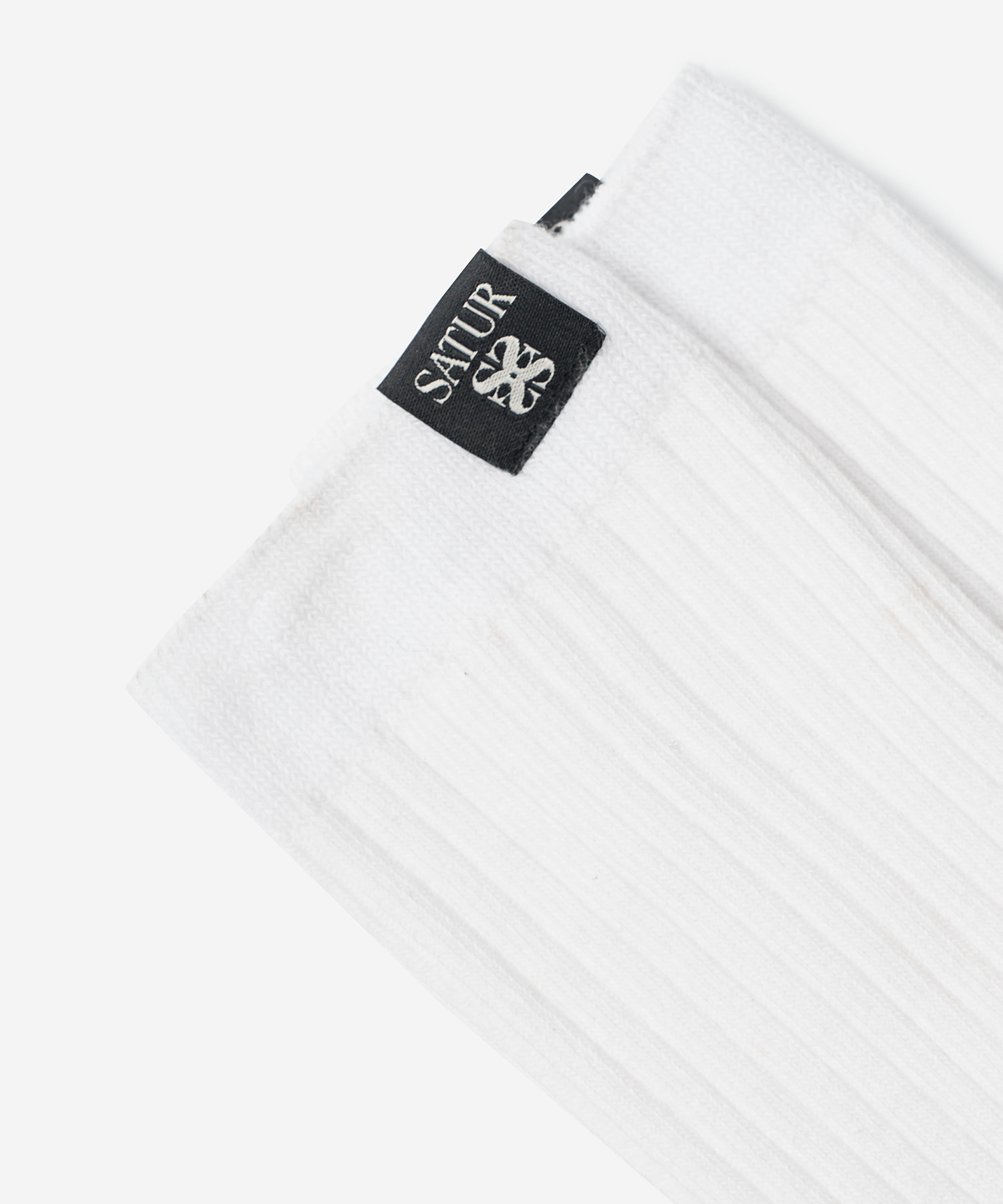 SATUR 經典織標及膝襪 (W) Basic Logo Label Knee Socks