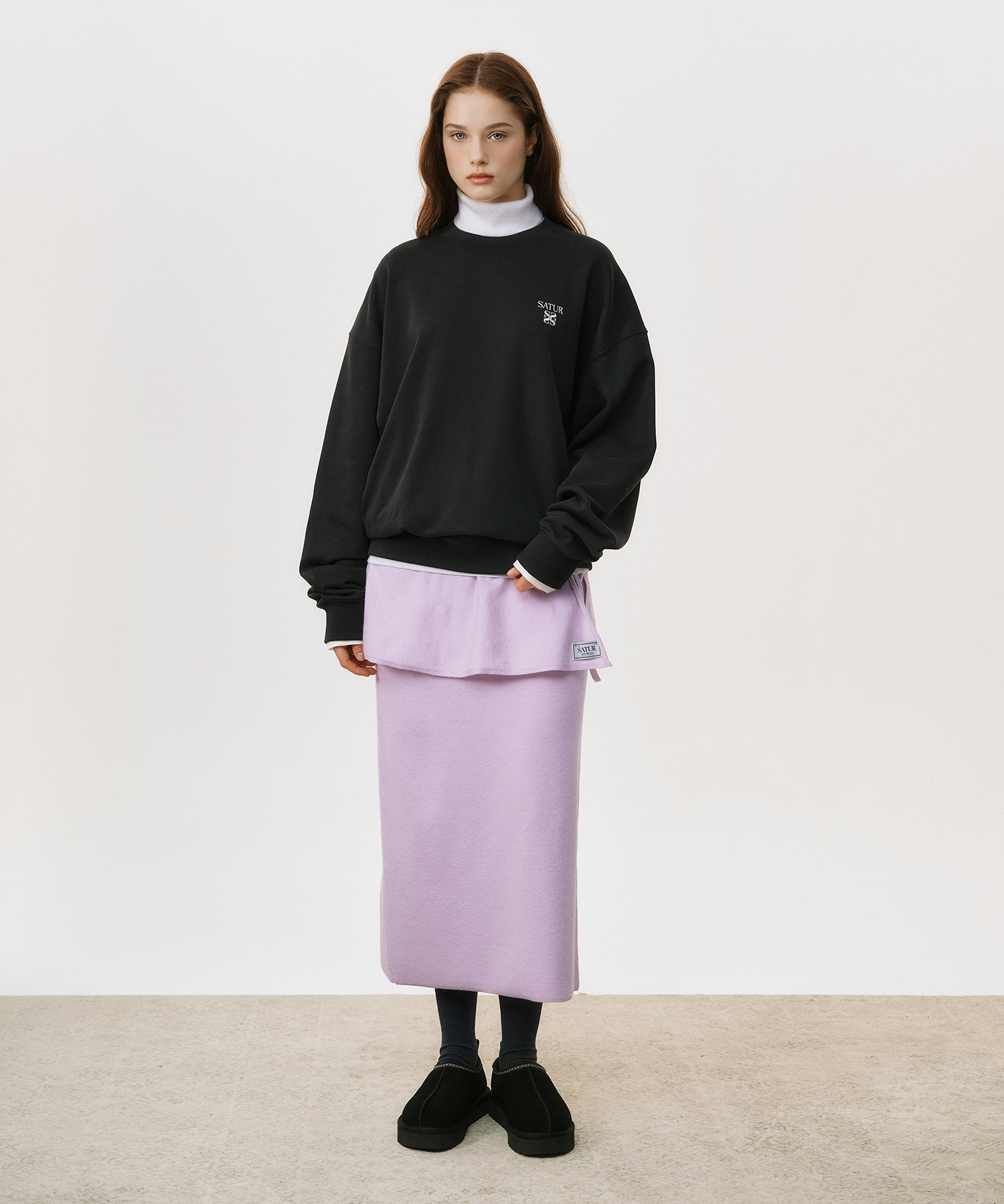 SATUR 重磅針織長袖上衣 (U) Loren Heavyweight Sweatshirt