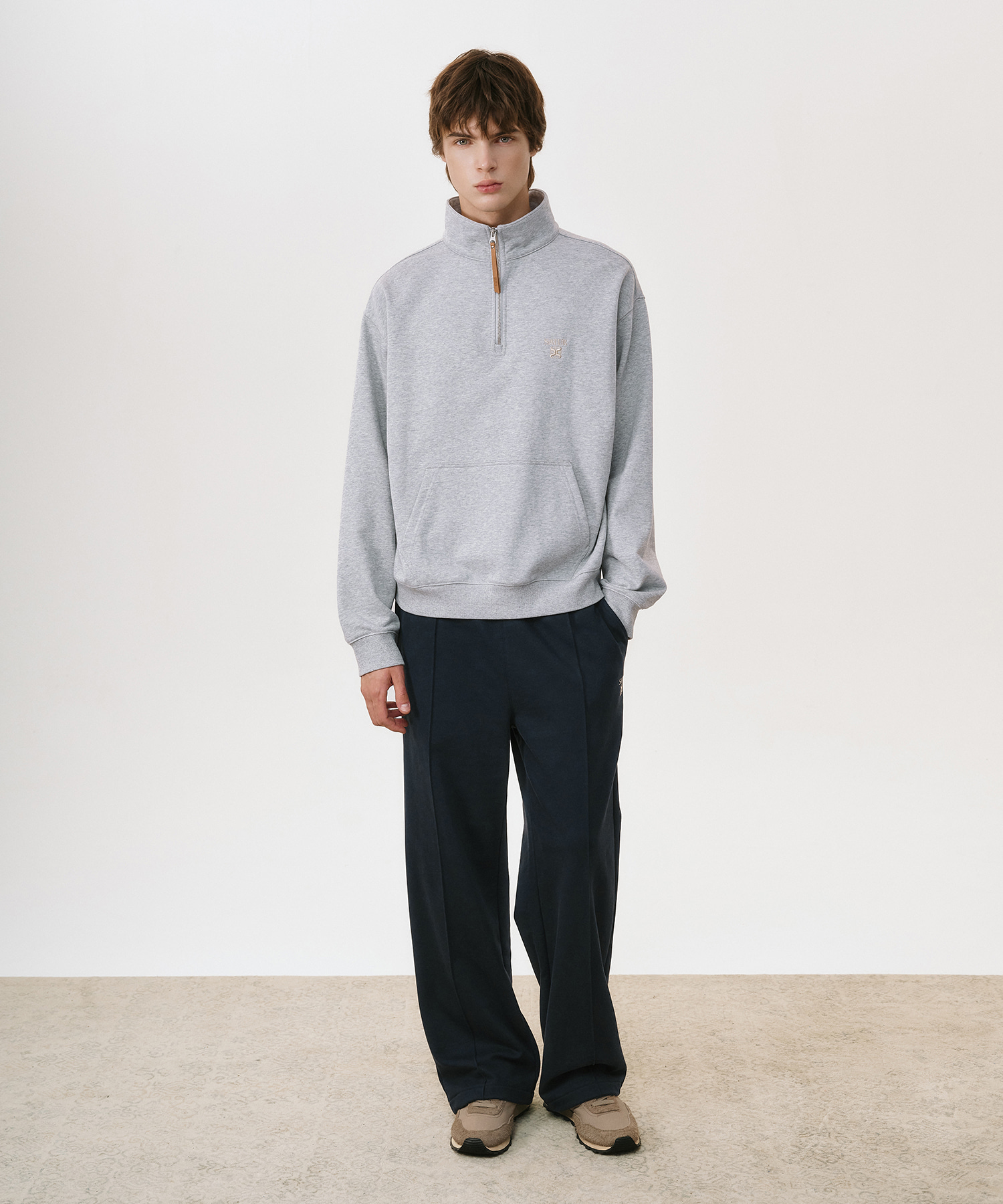 SATUR 半開襟針織長袖上衣 (U) Half-Zip Sweatshirt