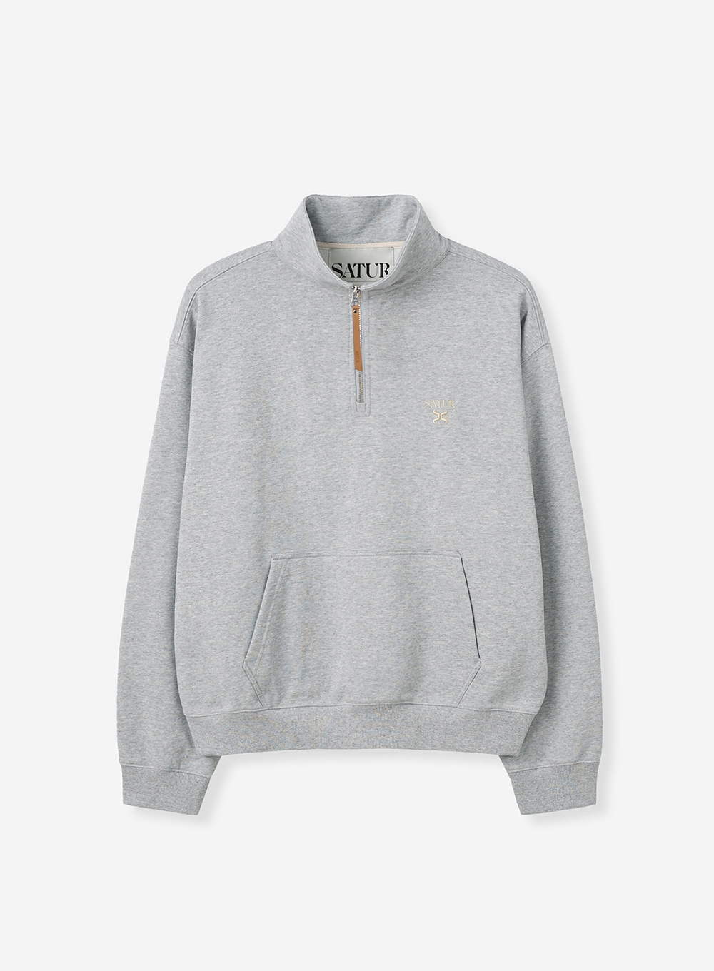SATUR 半開襟針織長袖上衣 (U) Half-Zip Sweatshirt