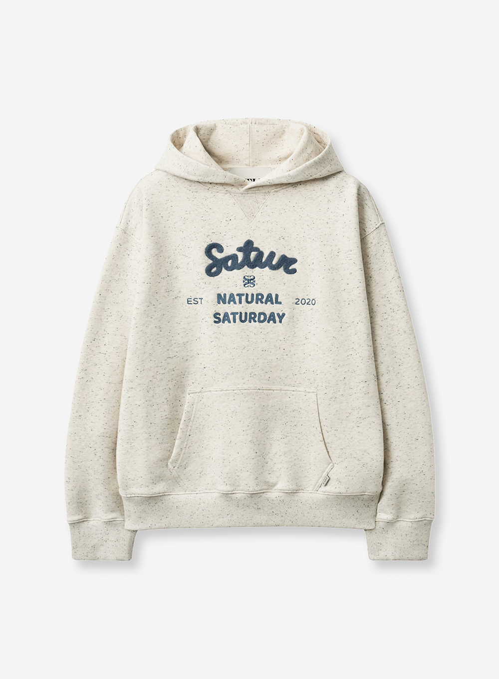SATUR 彩點紗連帽長袖上衣 (U) Nep Hoodie