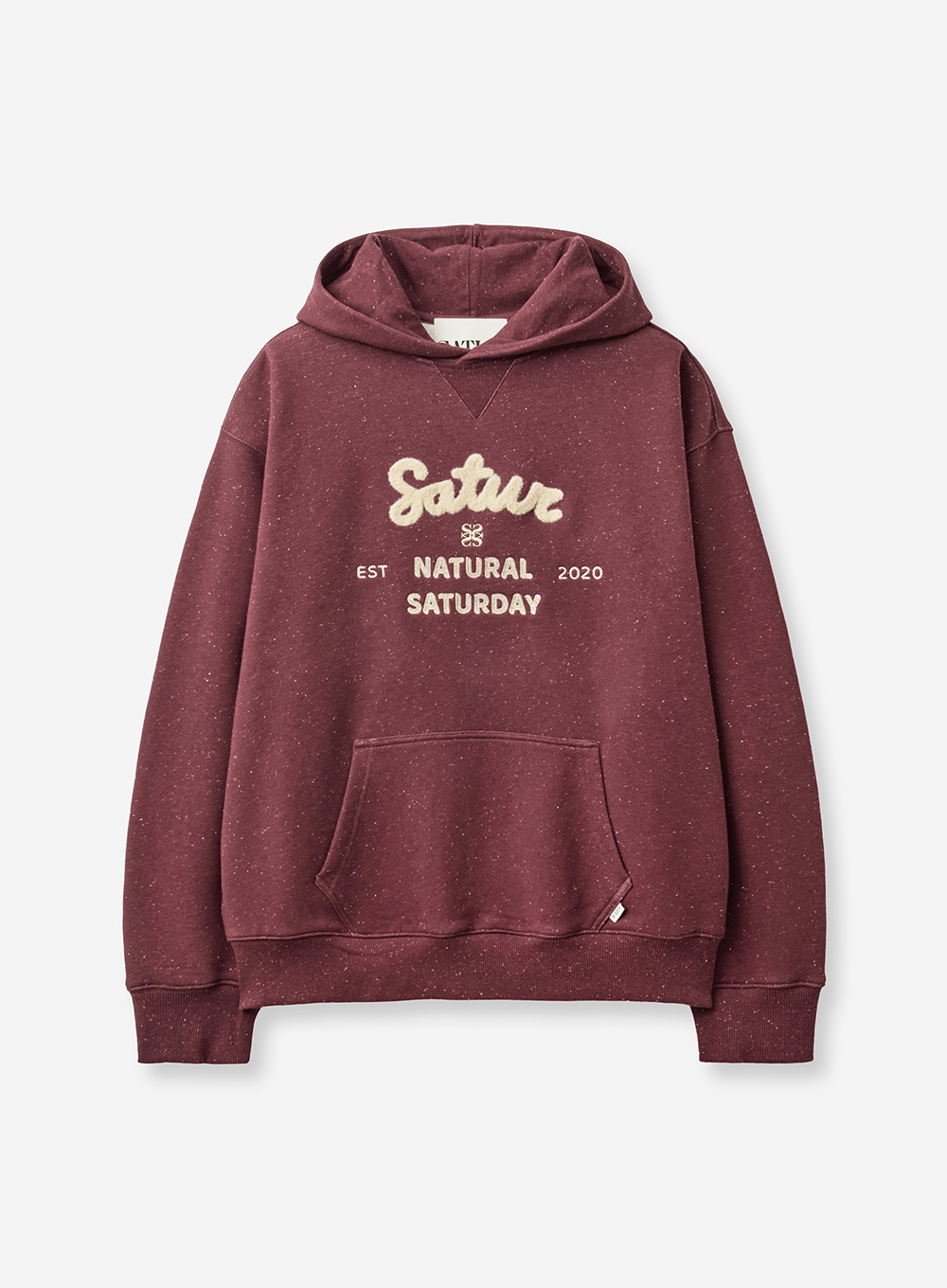 SATUR 彩點紗連帽長袖上衣 (U) Nep Hoodie