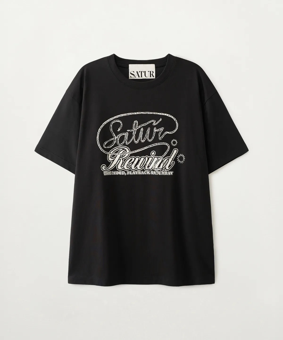 SATUR 復古休閒寬鬆短袖上衣